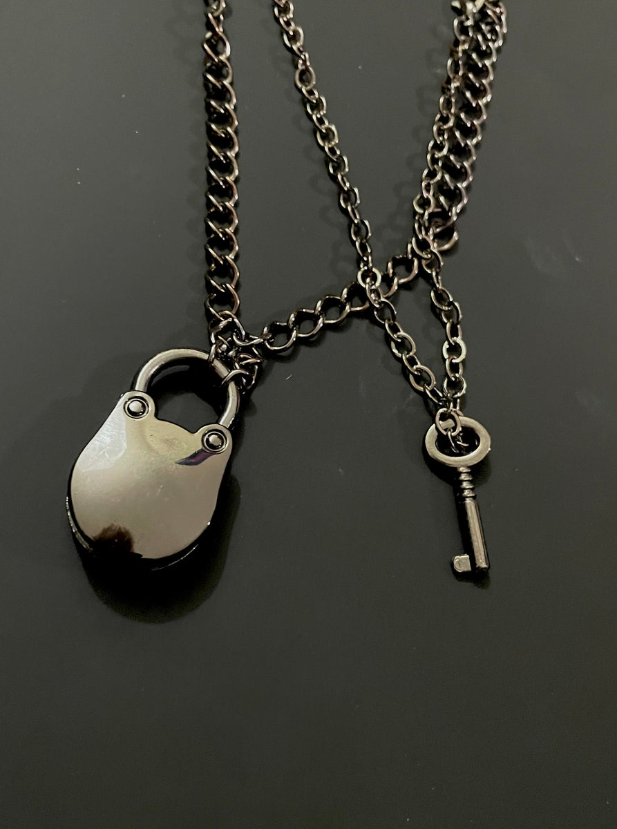 Lock & Key Detachable Necklace – NadineByNadia